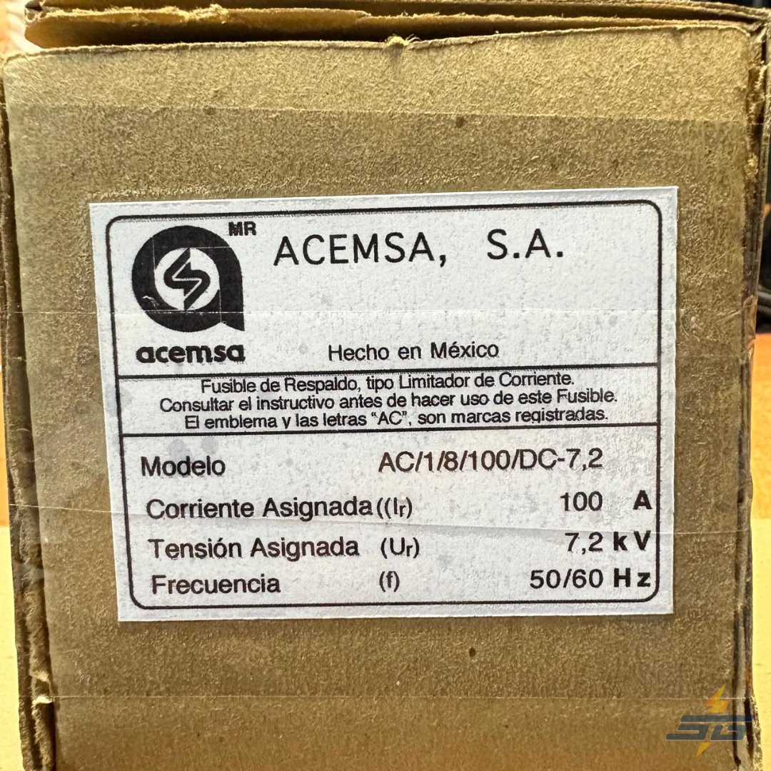 FUSIBLE ACEMSA AC/1/8/100/DC-7,2