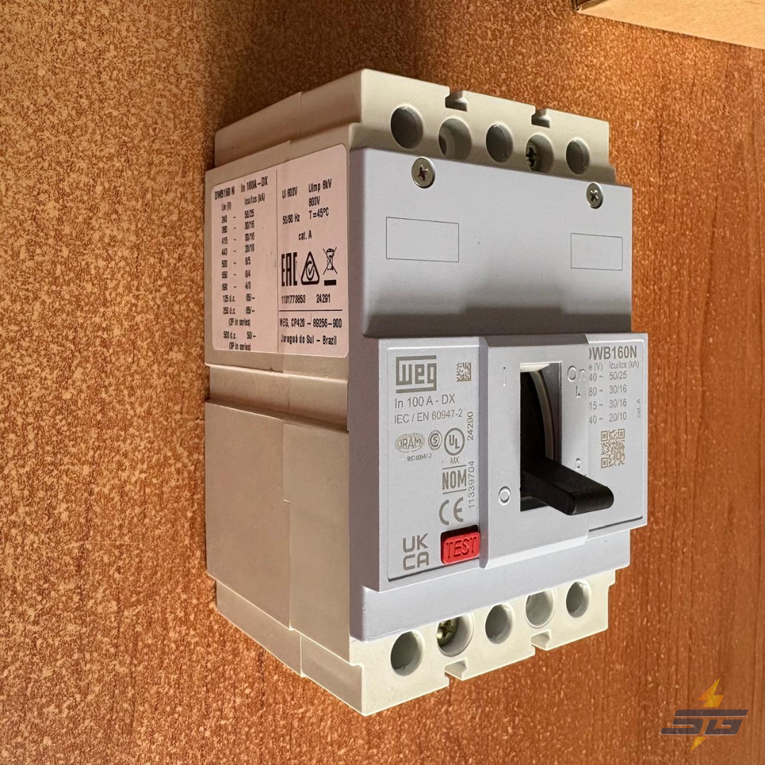INTERRUPTOR TERMOMAGNÉTICO WEG DWB160N100-3DX