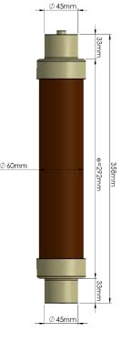 FTP/340/25/1/D Fusible 1E 23kV 40kA Dim. 340/25