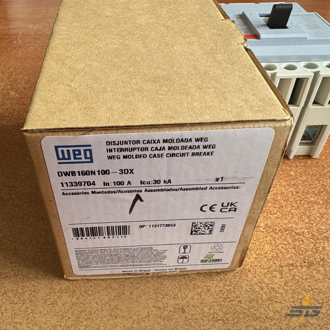 INTERRUPTOR TERMOMAGNÉTICO WEG DWB160N100-3DX