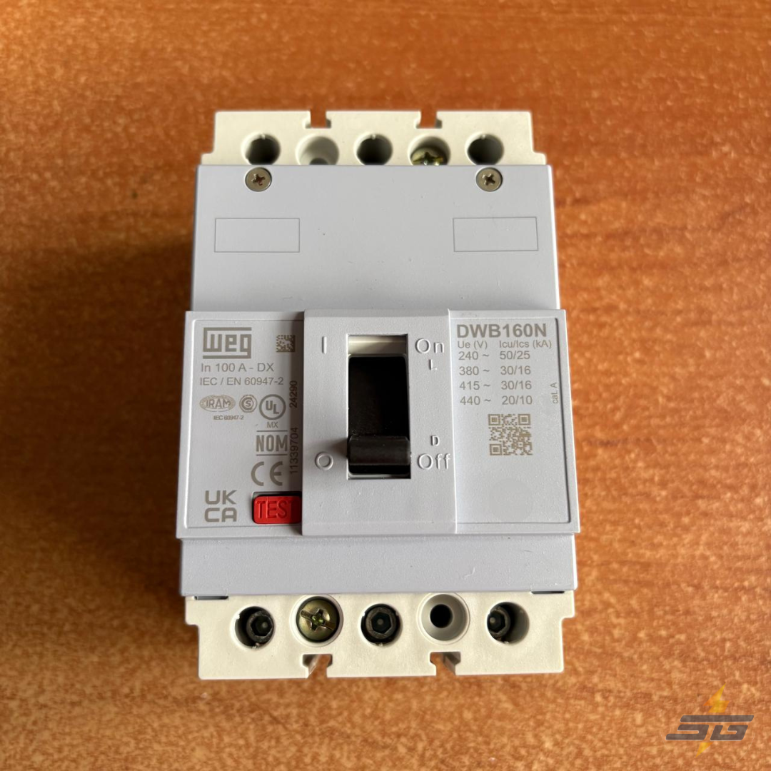 INTERRUPTOR TERMOMAGNÉTICO WEG DWB160N100-3DX
