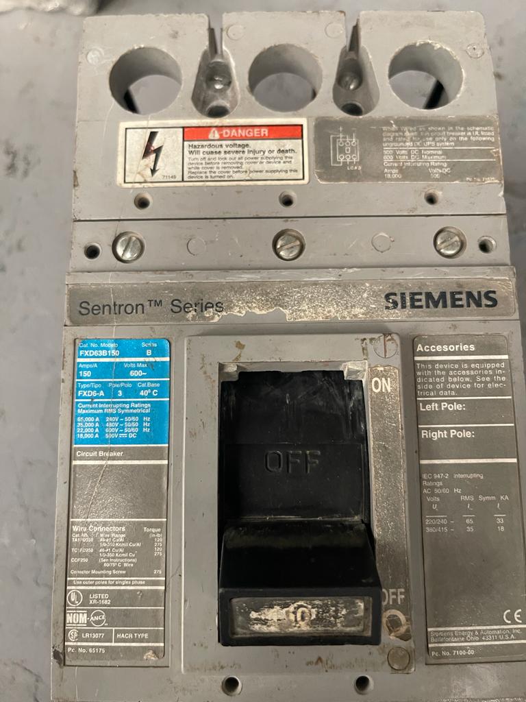 Interruptor Siemens FXD63B150