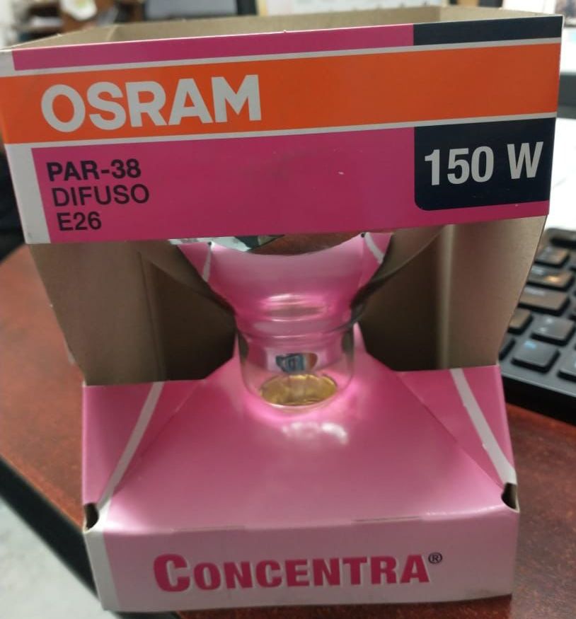 LAMPARA INCANDESCENTE 125V, 150W, PAR-38, E26 DIFUSO OSRAM