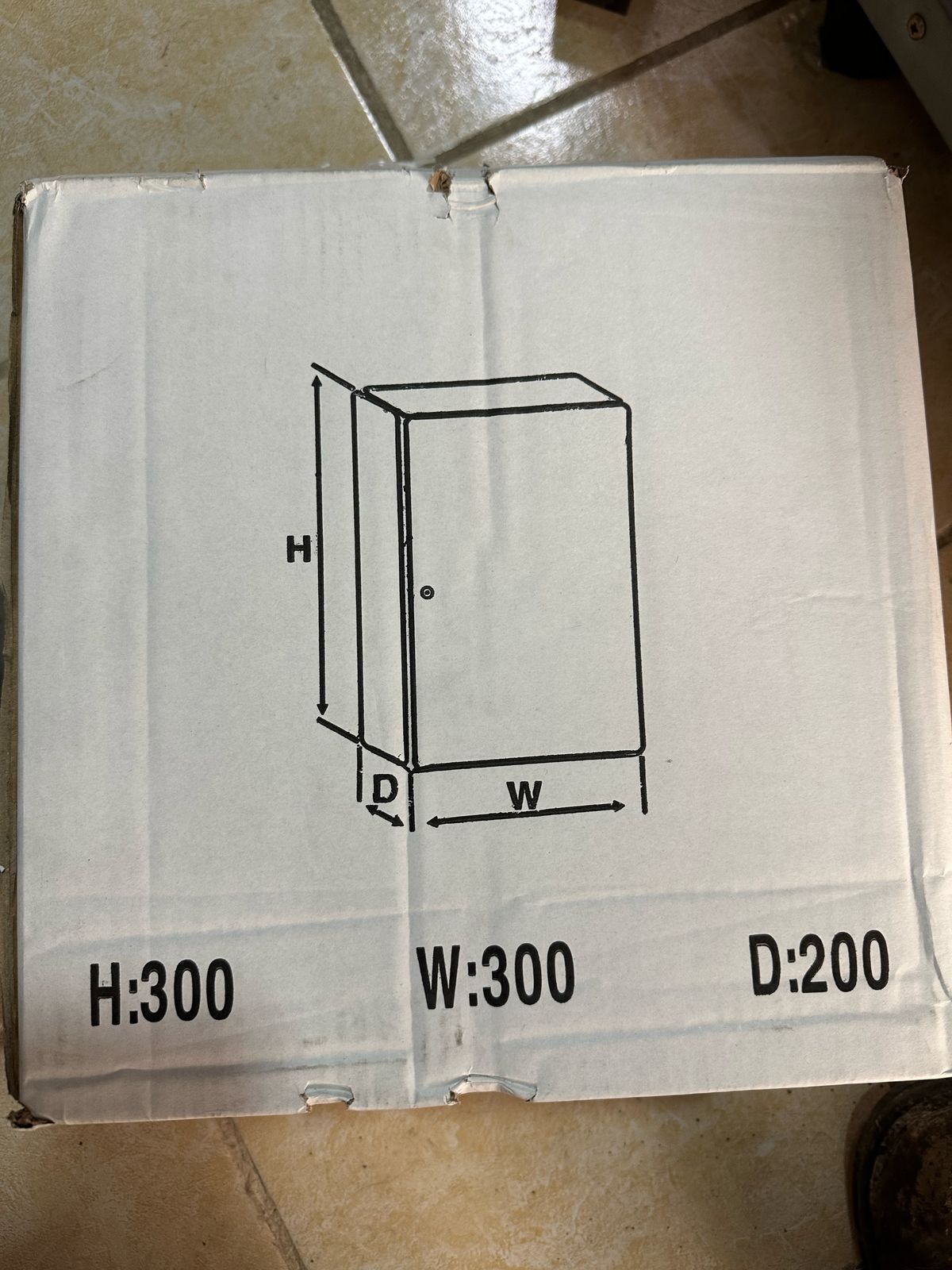 Gabinete Metálico 30cmX30cmX20cm LAN-303020