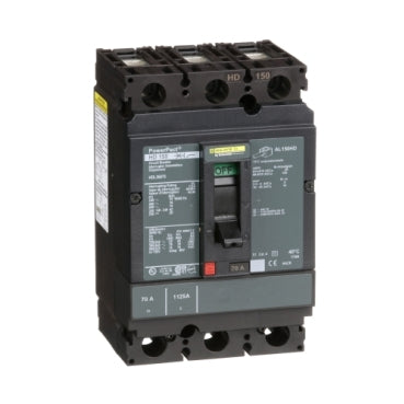 INTERRUPTOR TERMOMAGNÉTICO 3 POLOS 70A 600V 18KA (FAL/18KA) HDL36070