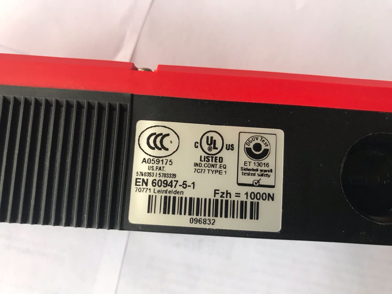 Interruptor de Seguridad Euchner TP1-528A024M