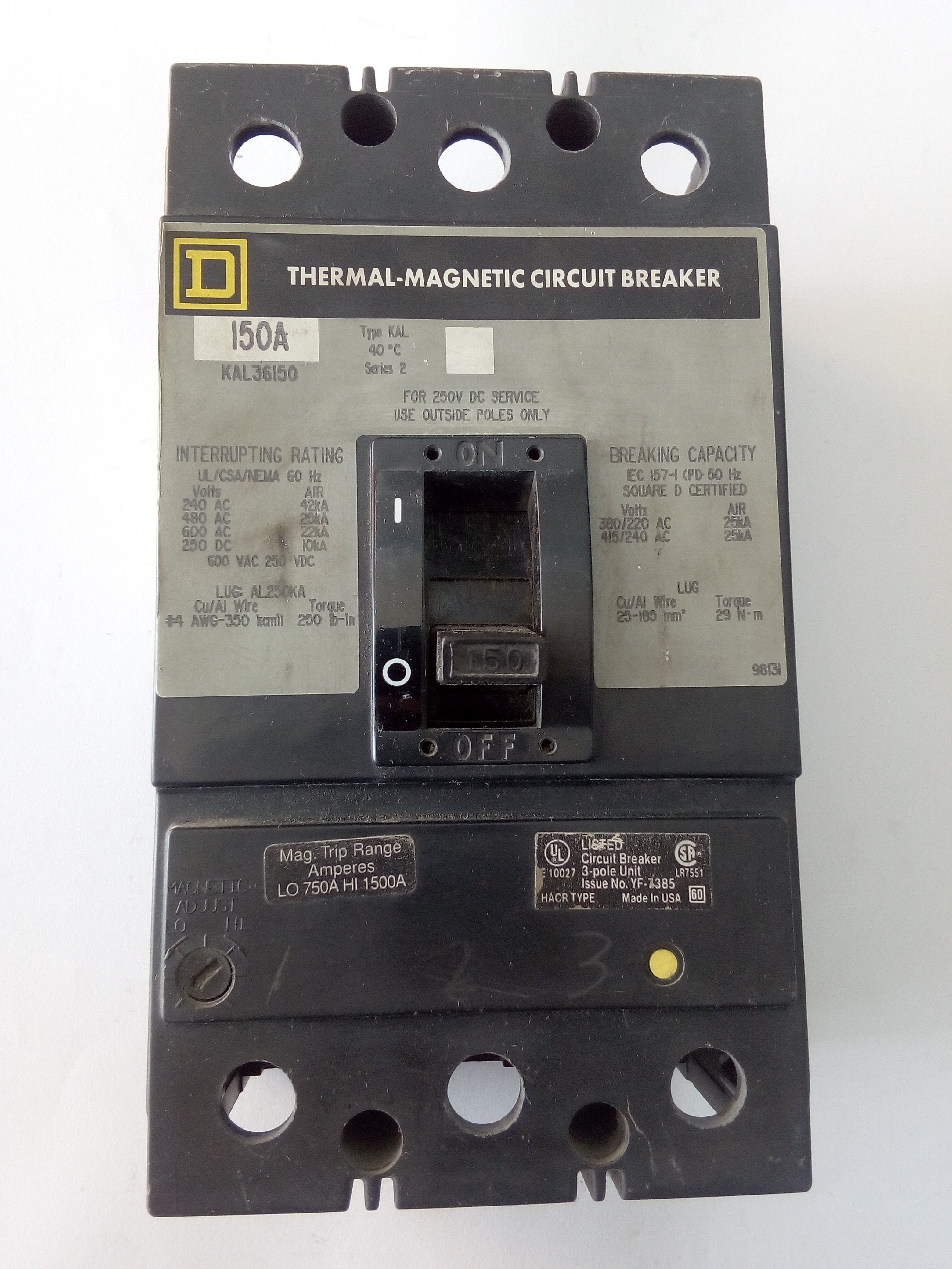 Interruptor Square D KAL36150