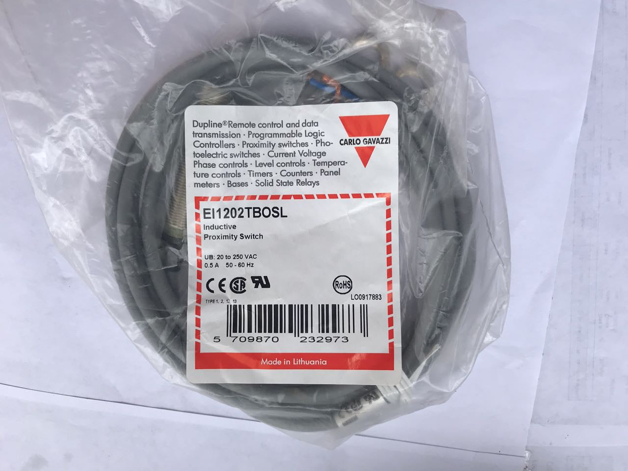 Sensor de Proximidad Carlo Gavazzi EI1202TBOSL