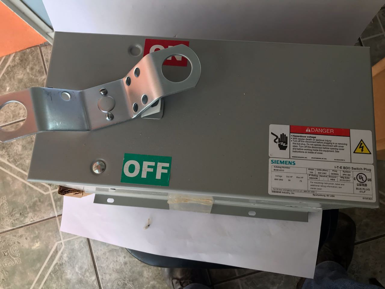 Bus Plug Siemens BOS14353