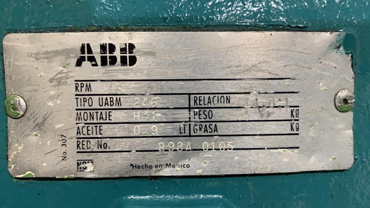 BALDOR 1 HP TIPO.UABM246&;208-230/460 V, 1725 RPM