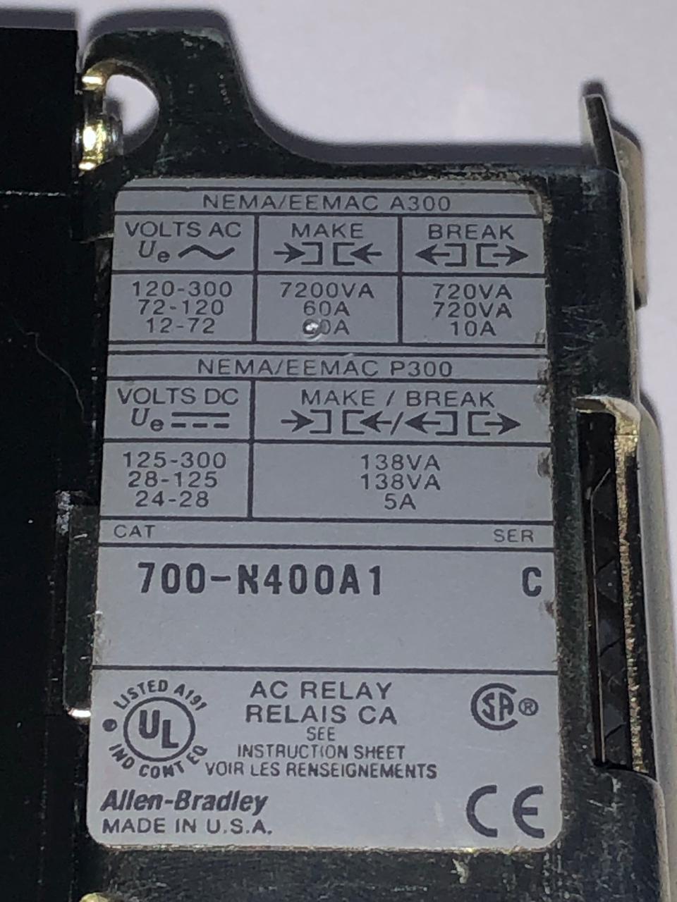 Contactor Allen Bradley 700-N400A1