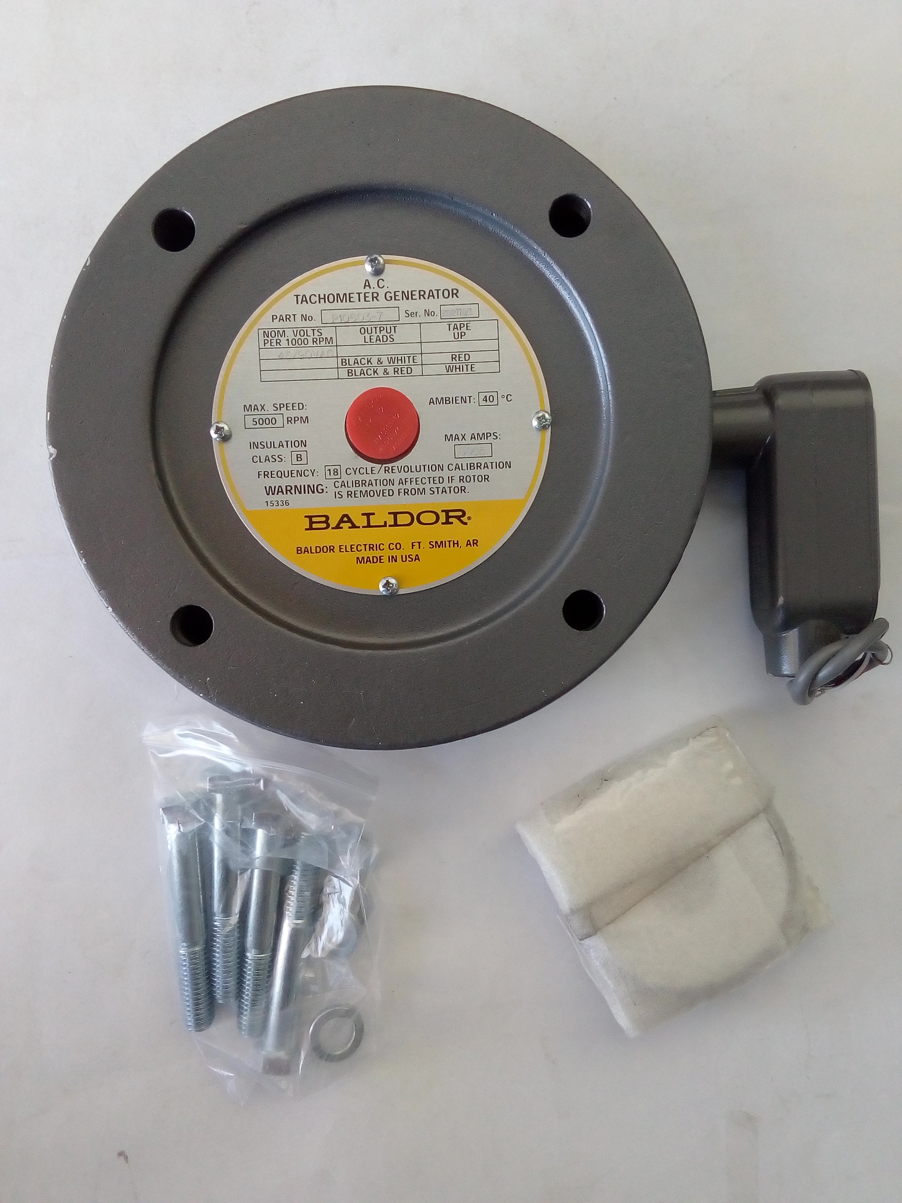 Tacómetro Baldor PTG4590AC