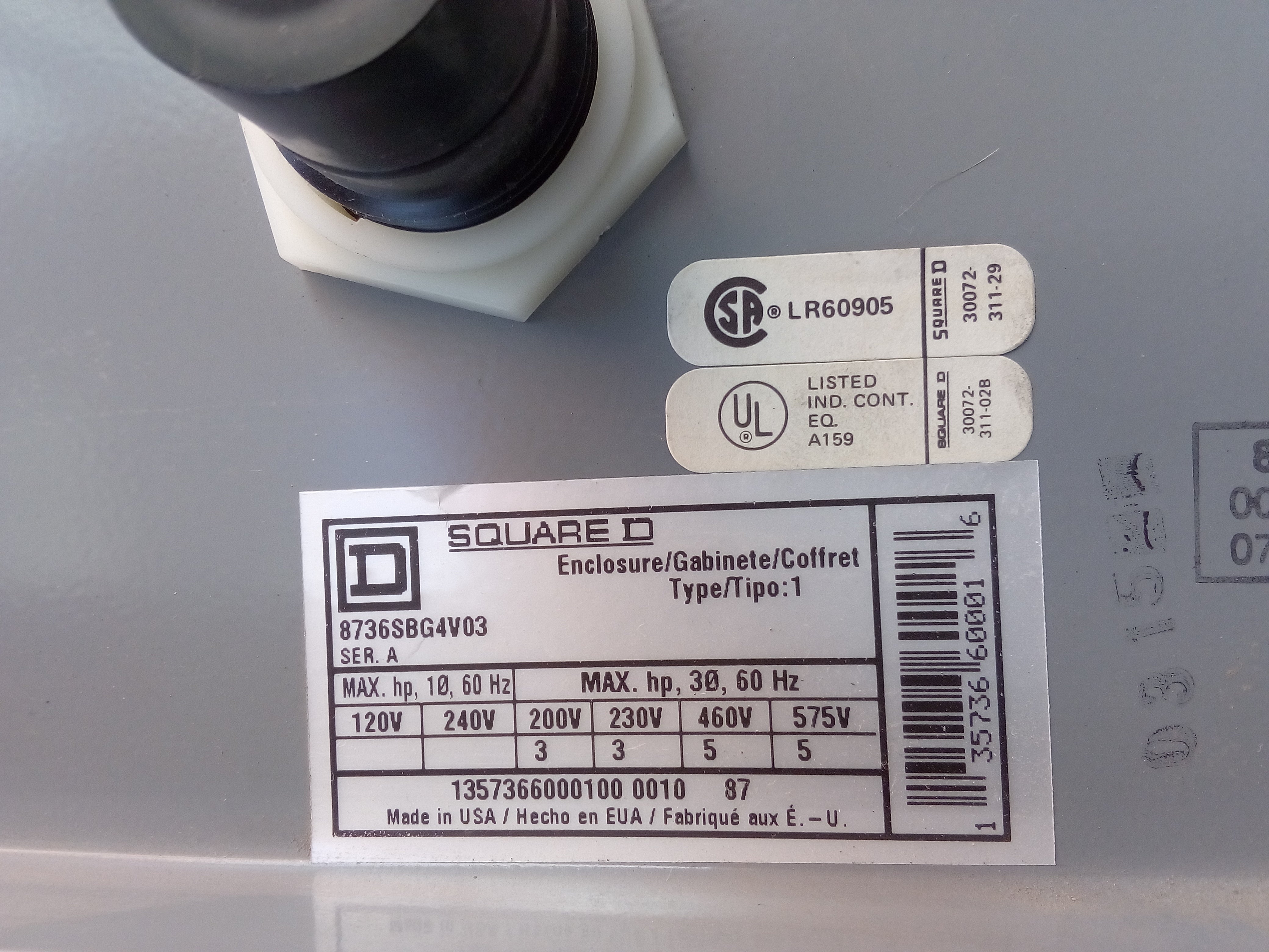 Gabinete Square D 8736SBG4V03