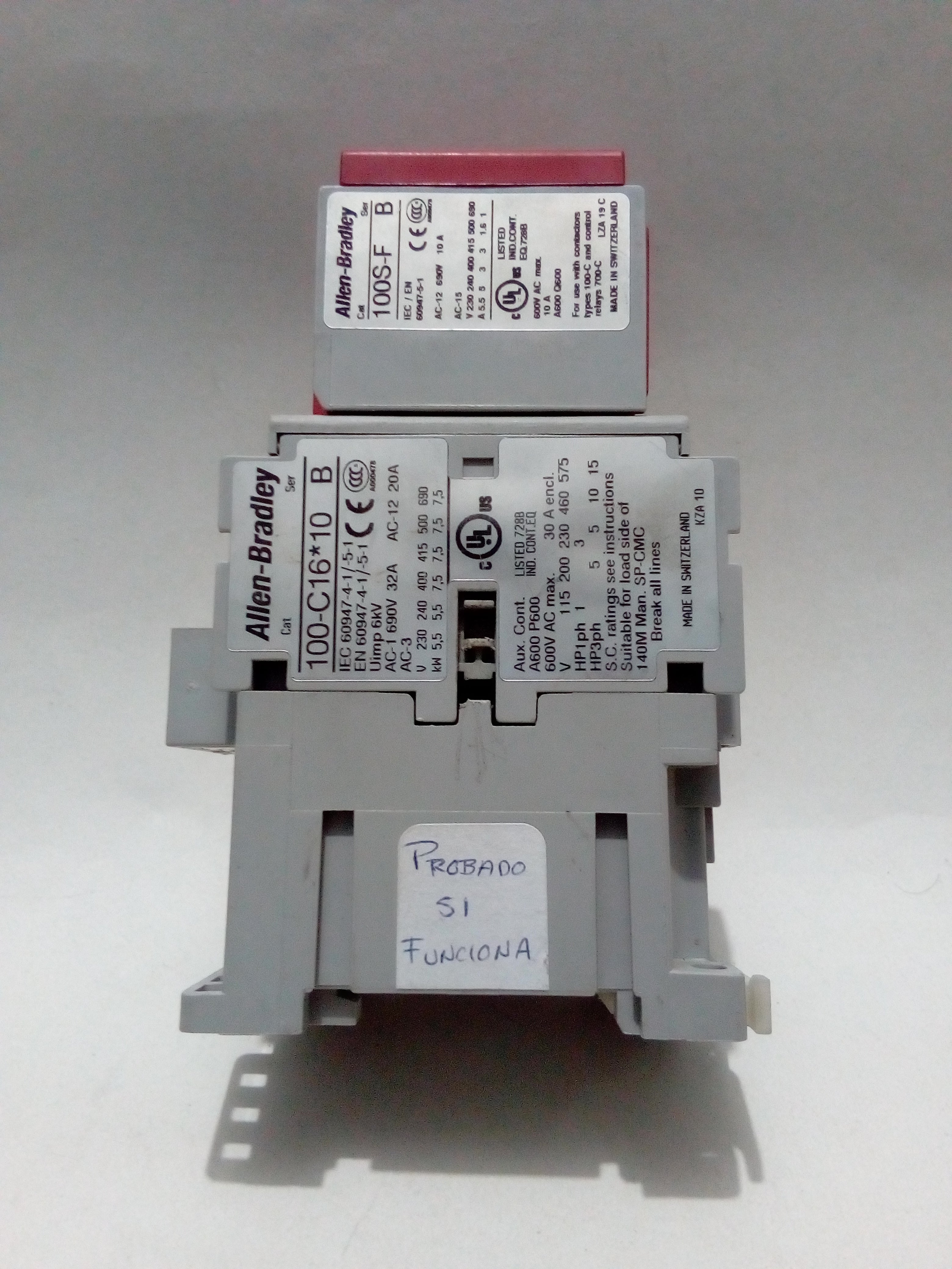 Contactor de Seguridad Allen Bradley 100S-C16D14C