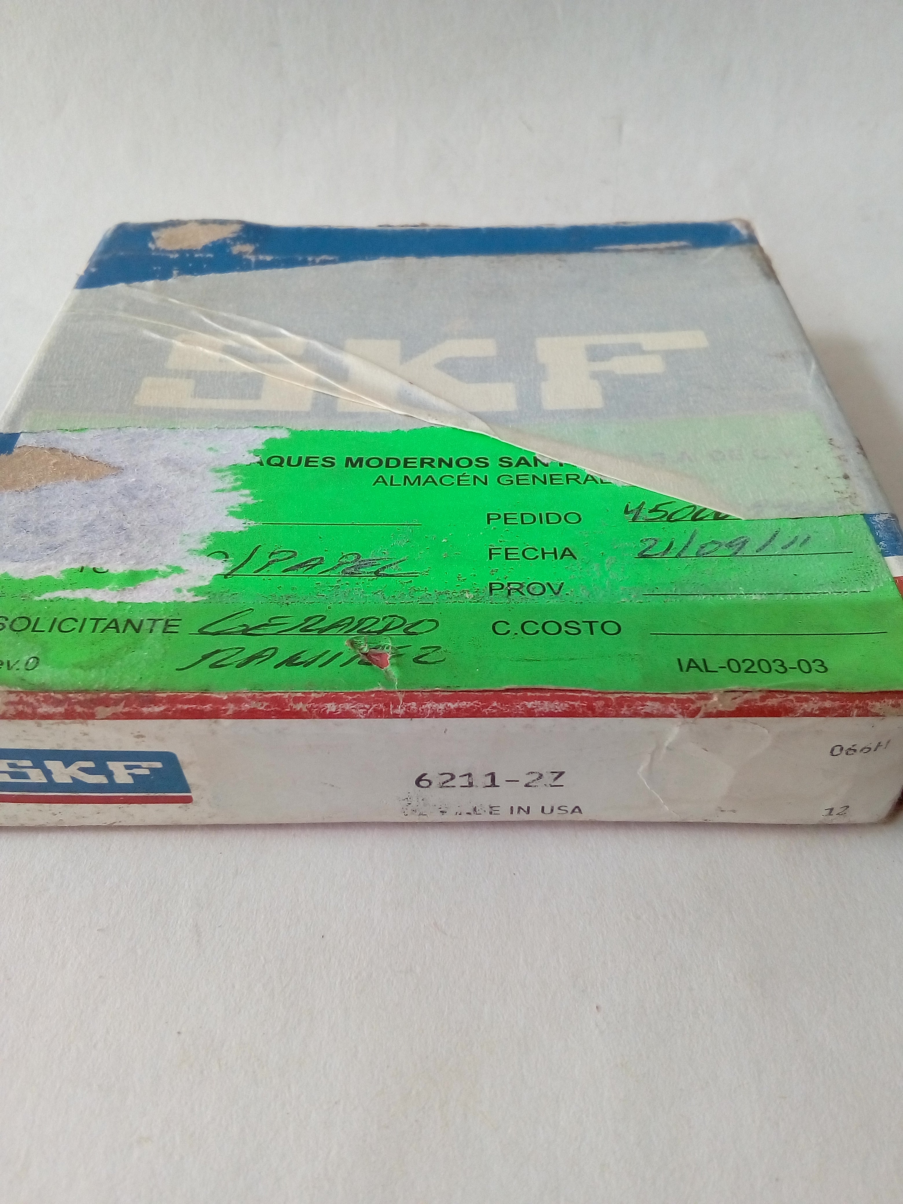 Rodamiento SKF 6211-2Z