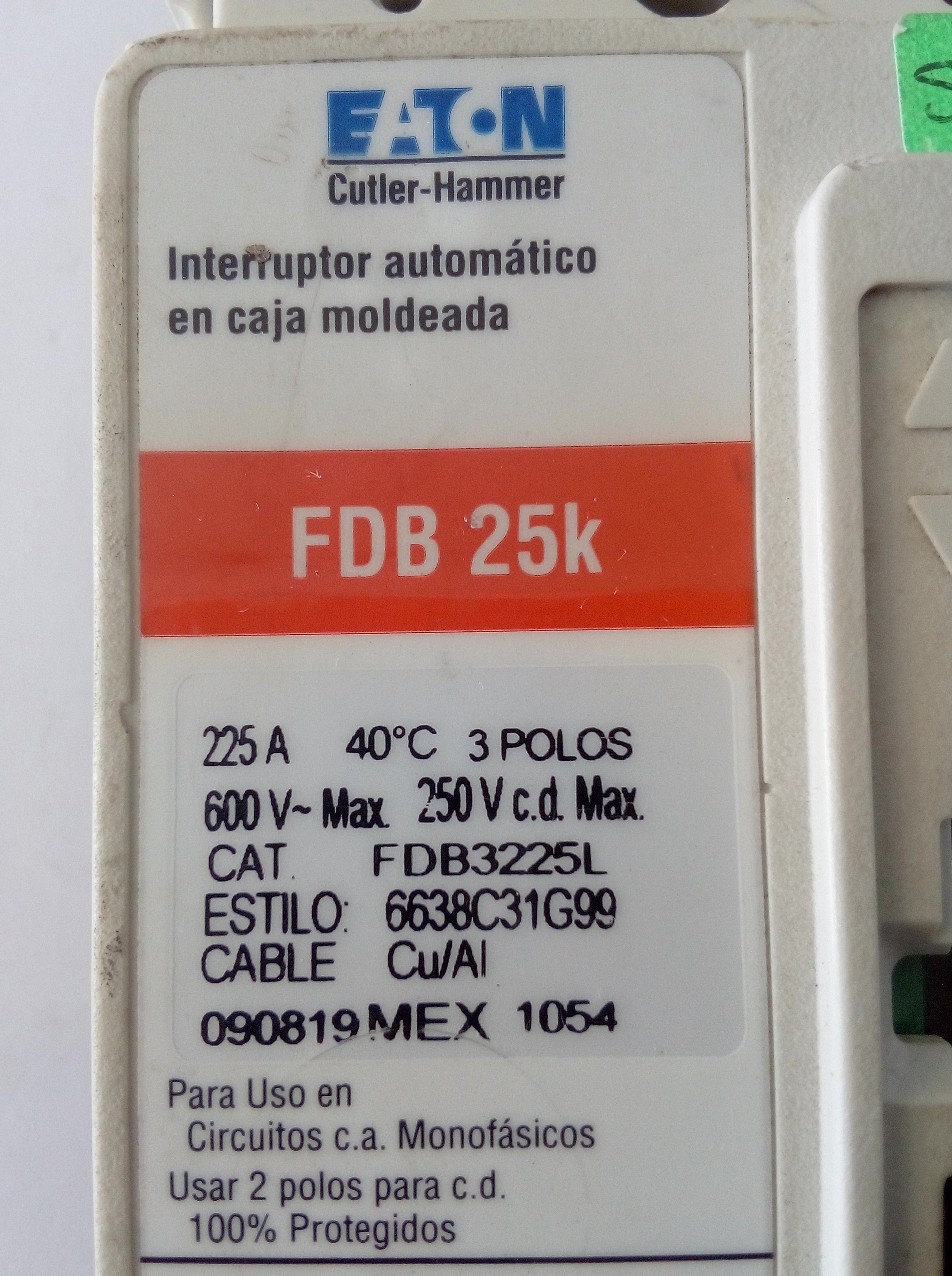 Interruptor Eaton FDB 25K / FDB3225L