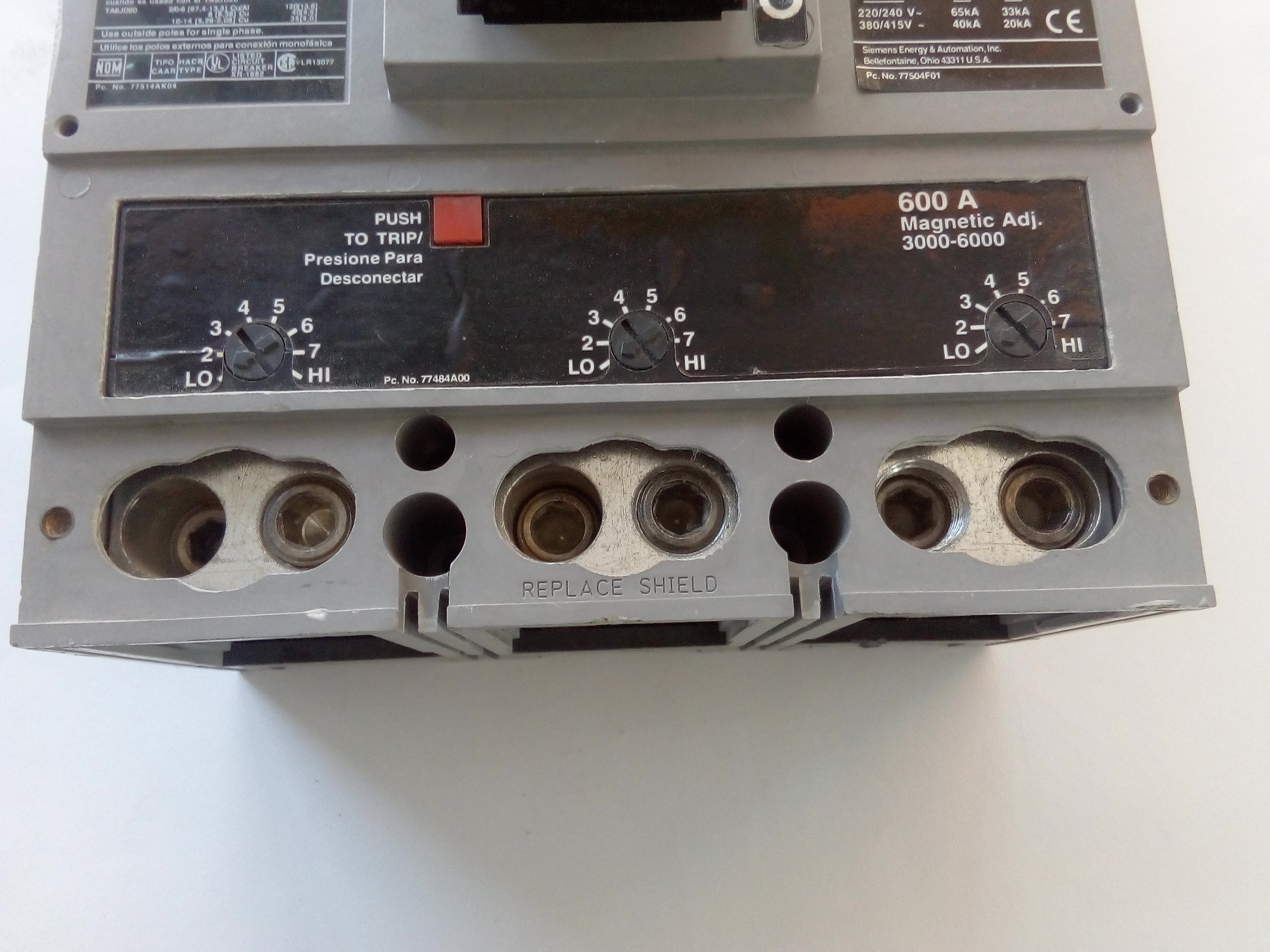 Interruptor Siemens LXD63B600