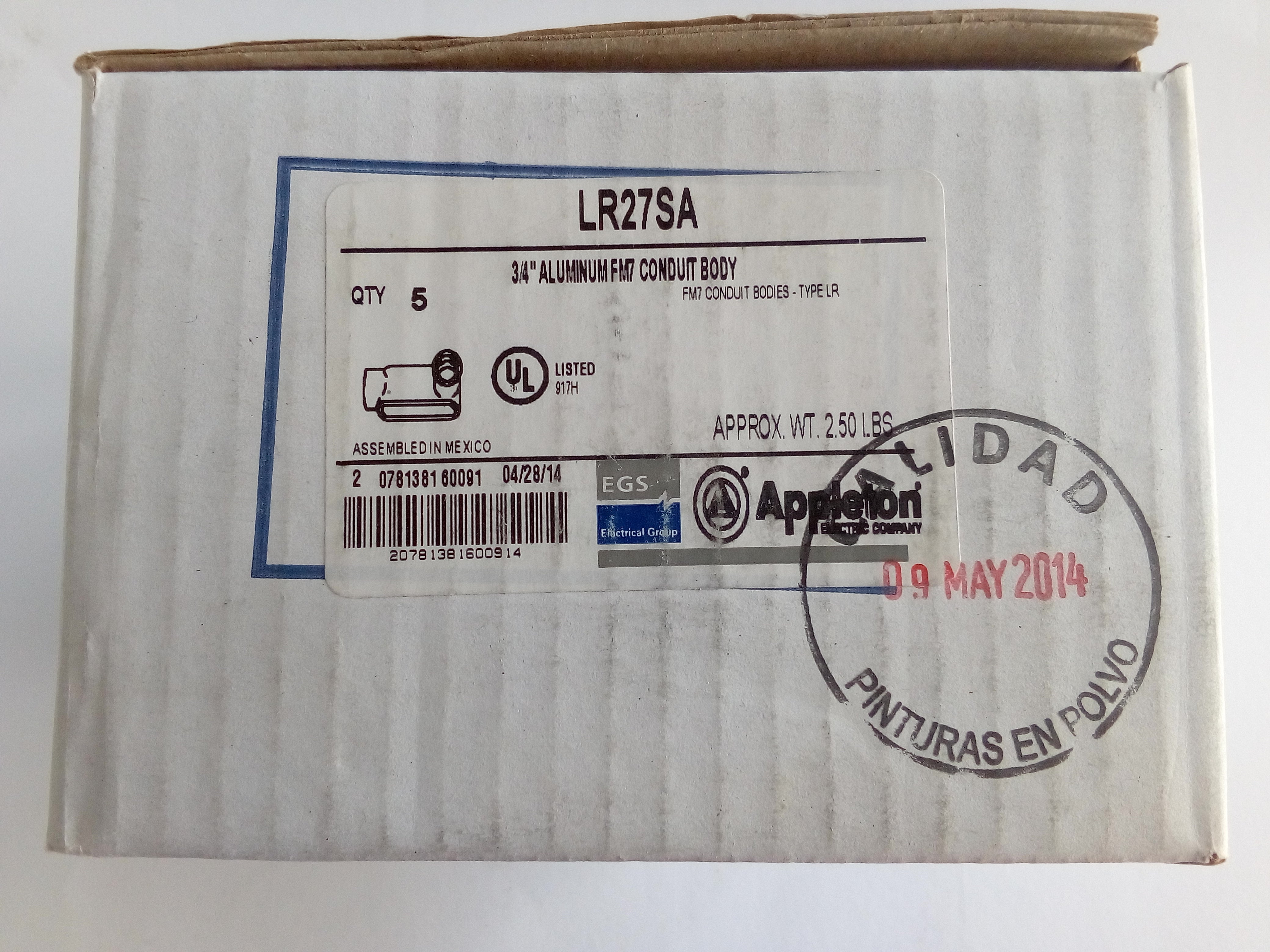 Condulet LR APE Appleton LR27SA