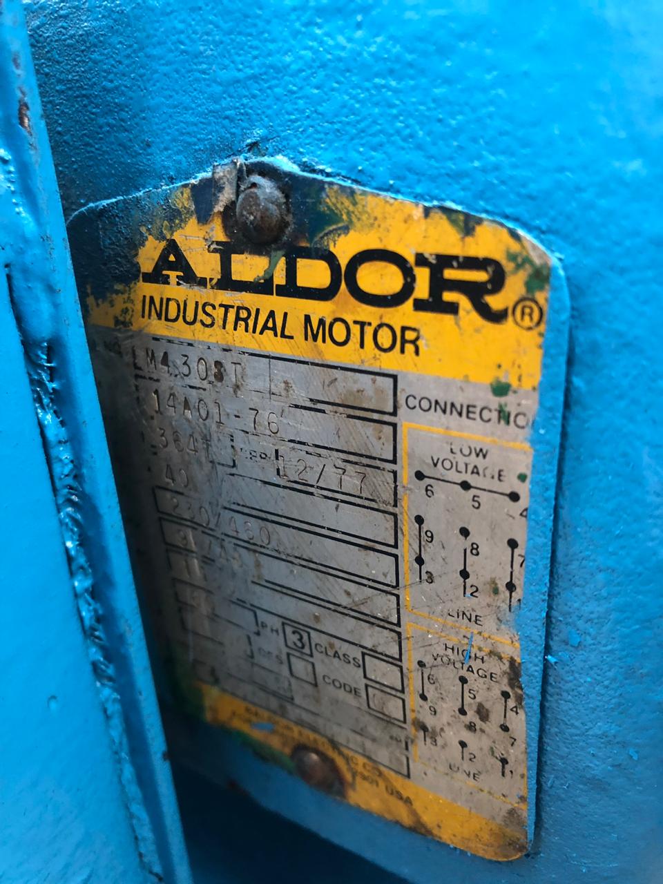 Motor de Corriente Alterna 40 Hp Baldor LM430ST