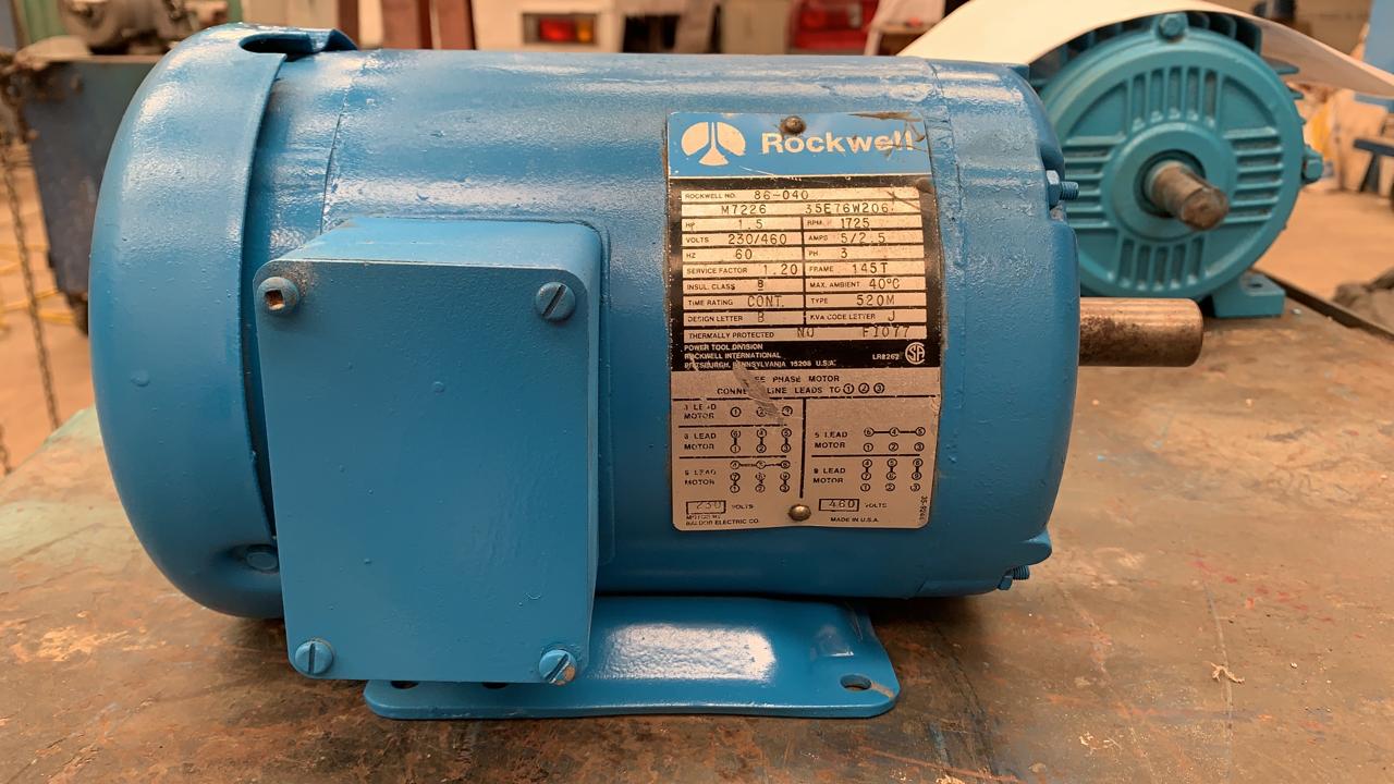 Motor de Corriente Alterna 1.5 HP Rockwell M7226 35E76W206