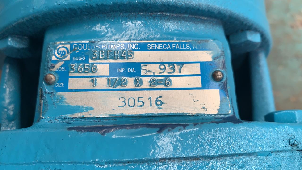 Bomba Trifásica de Corriente Alterna 3 HP Baldor JMM3158T