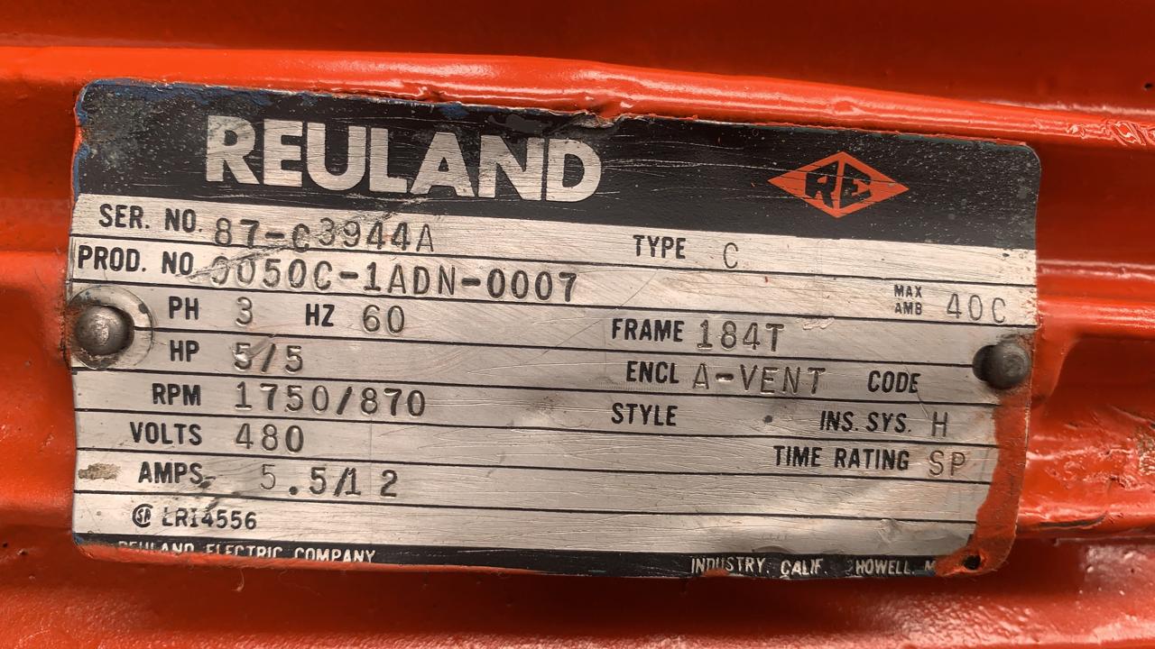 Motor de Corriente Alterna 5 HP Reuland 0050C-1ADN0007