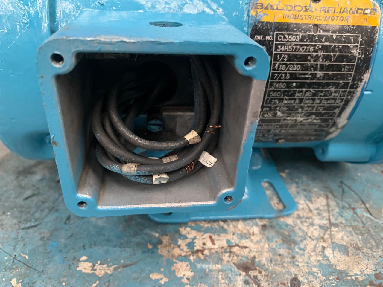 Motor de Corriente Alterna 1/2 HP Baldor CL3503