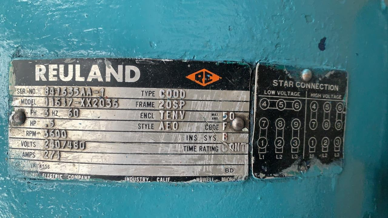 Motor de Corriente Alterna 10 HP Reuland 0100C-1ADN-0003