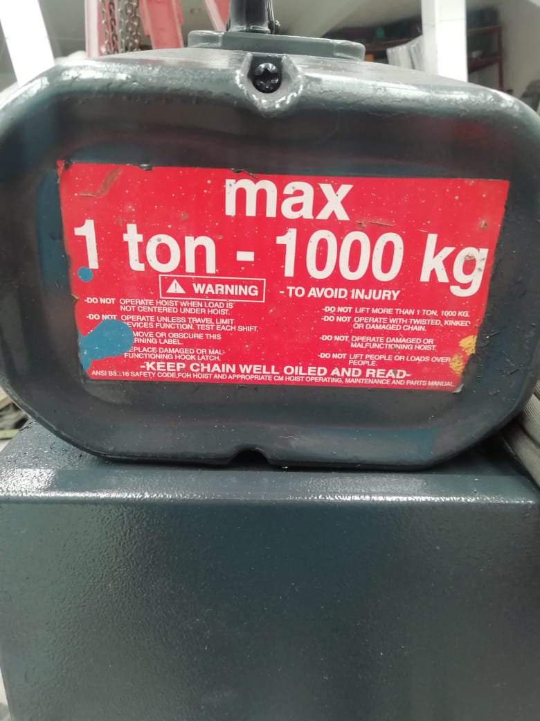 Polipasto Eléctrico para 1 TON CM Valustar