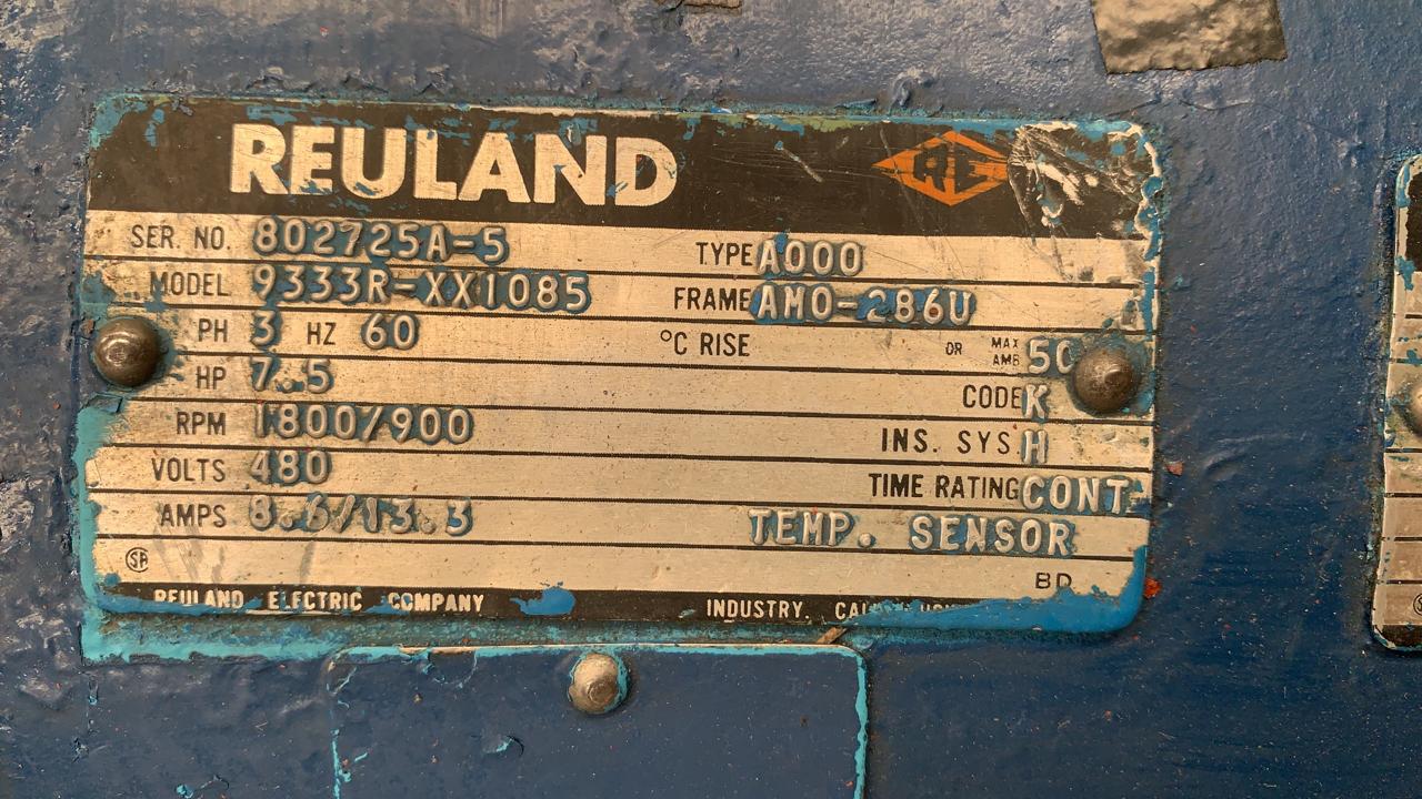 Motor de Corriente Alterna 7.5 HP Reuland 9333R-XX1085