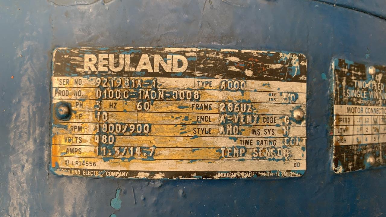 Motor de Corriente Alterna 10 HP Reuland 0100C-1ADN-0008