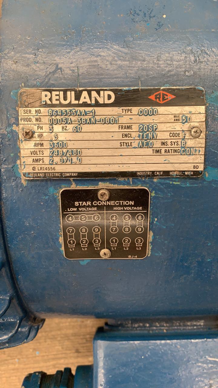 Motor de Corriente Alterna 10 HP Reuland 0100C-1ADN-0003