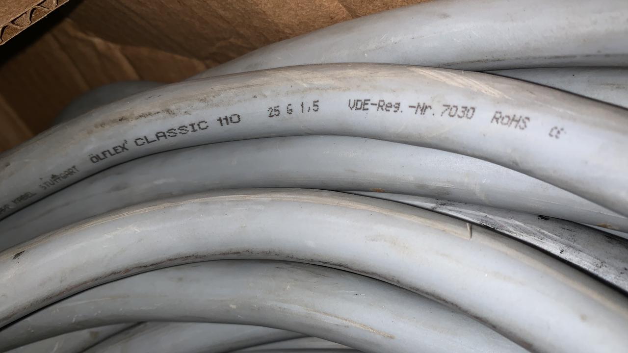 Cable de Control Lapp Kabel 25x14 AWG VDE-REG-NR 7030 (Se vende por metro)