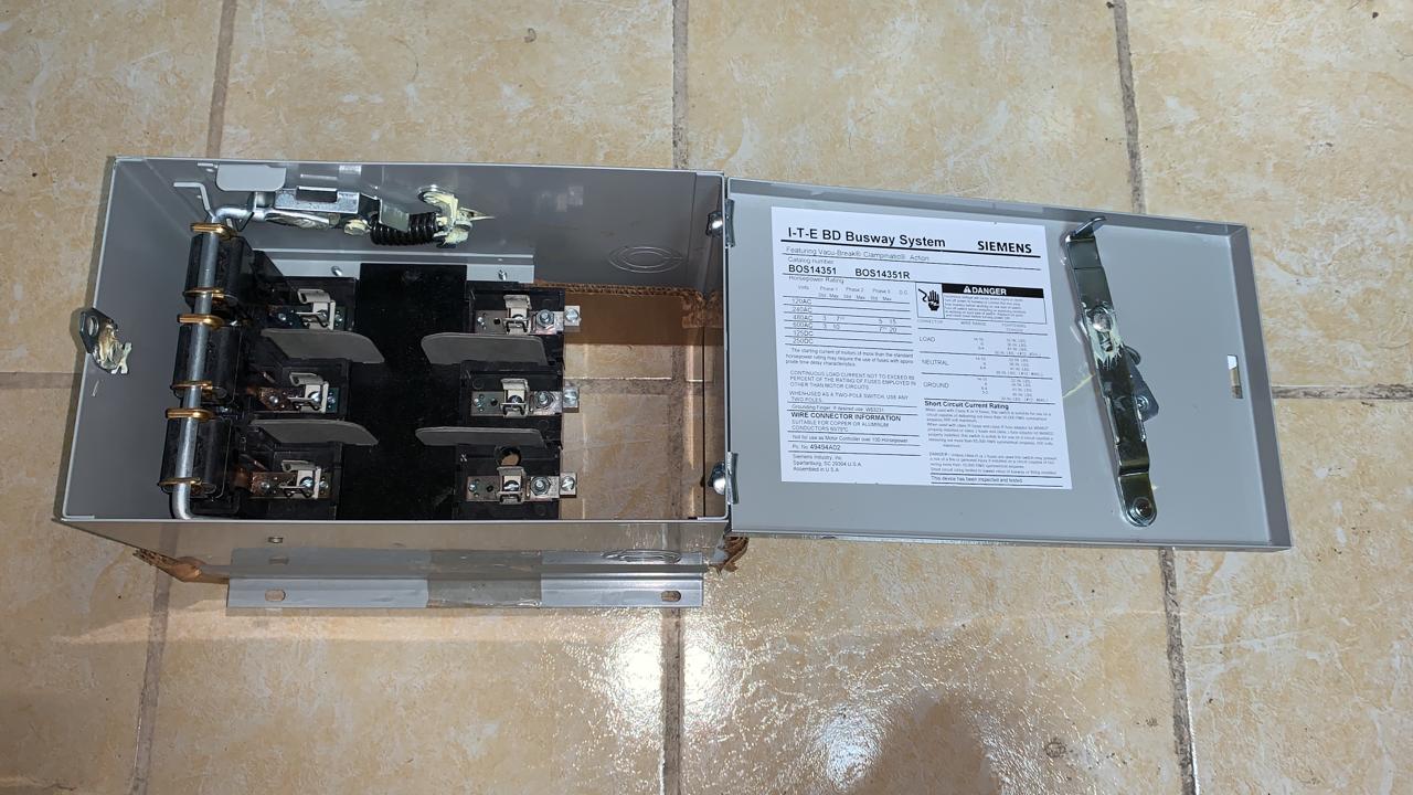 Bus Plug Siemens BOS14351