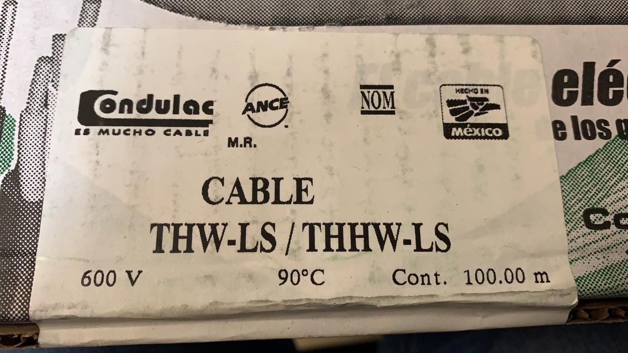 Cable 12 AWG Negro Condulac