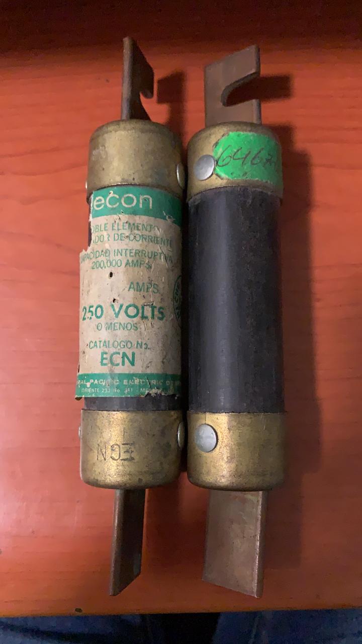 Fusible Econ No Renovable 80A 250V