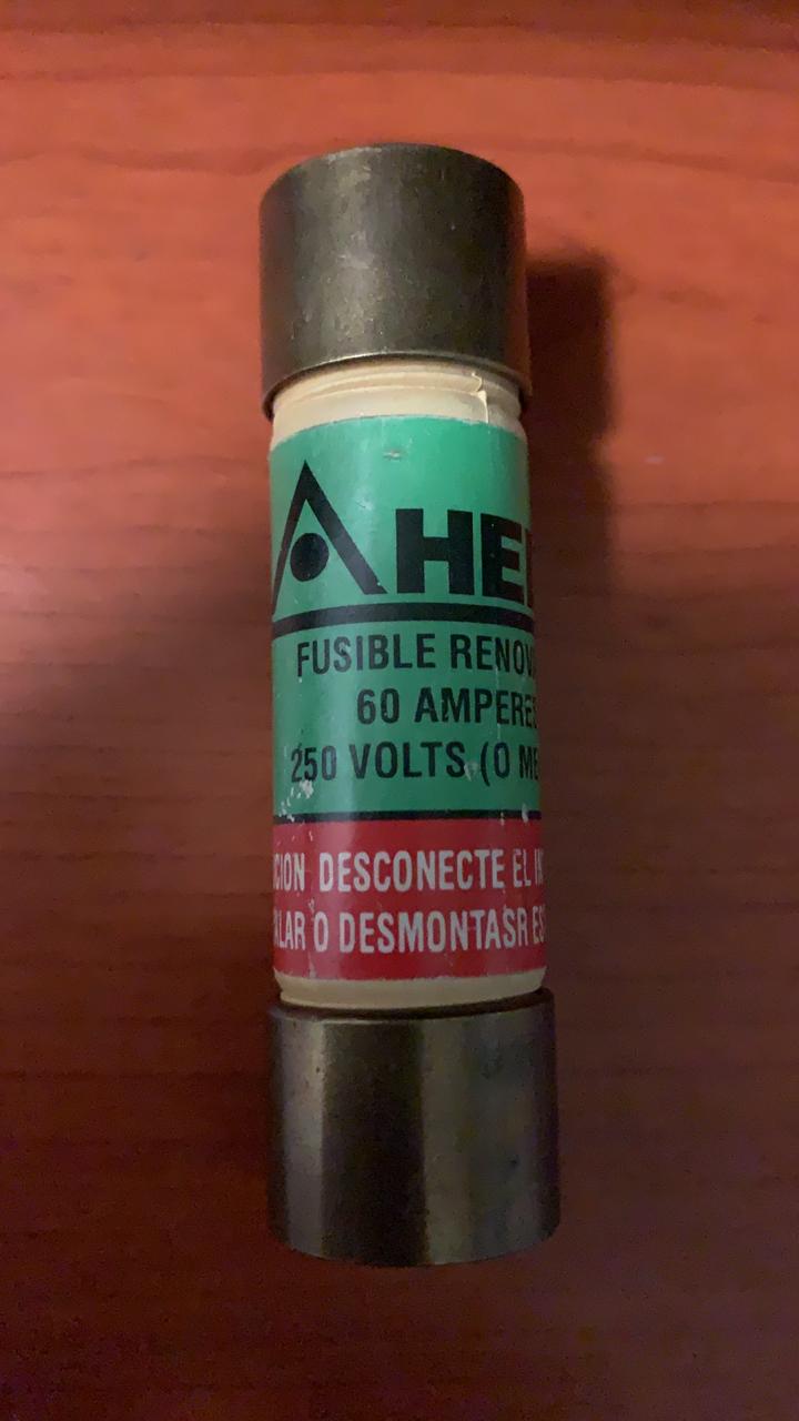 Fusible Hedo Renovable 60A 250V