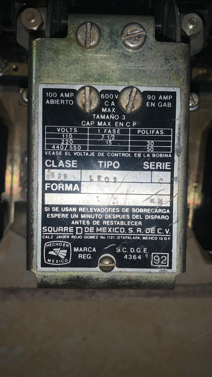 Arrancador Square D 8536LE01