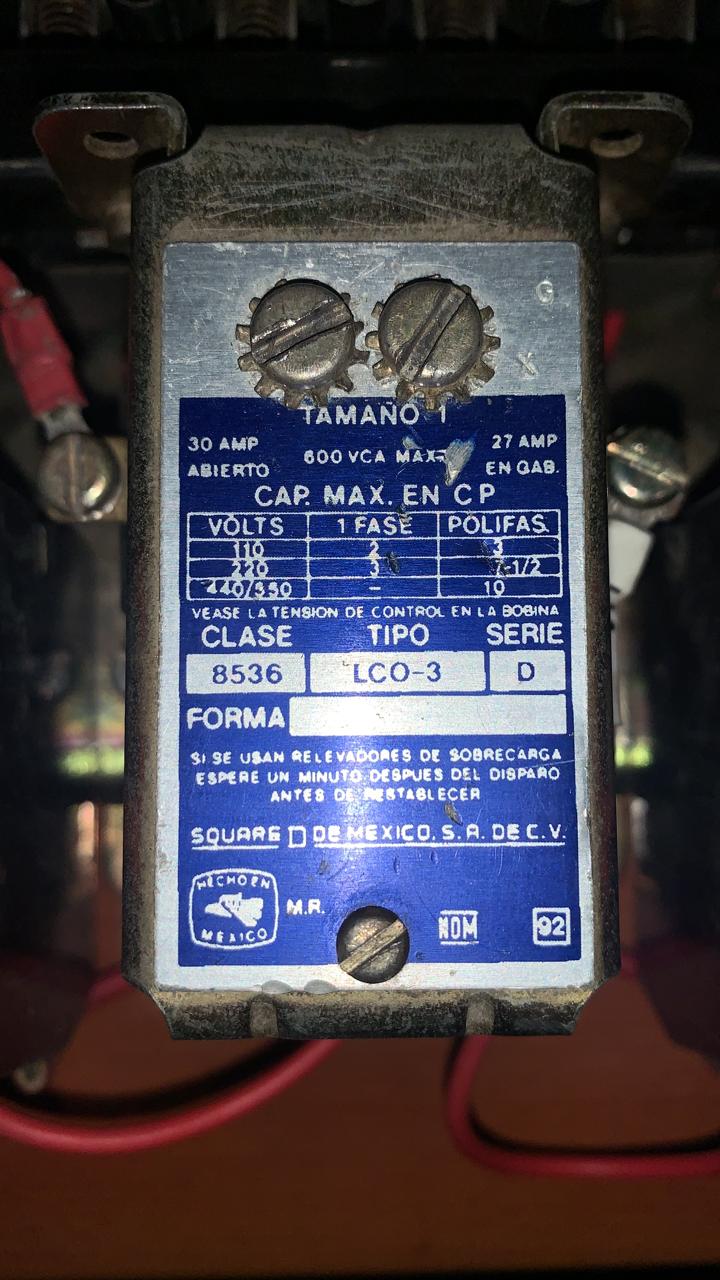 Arrancador 10 HP Square D 8536