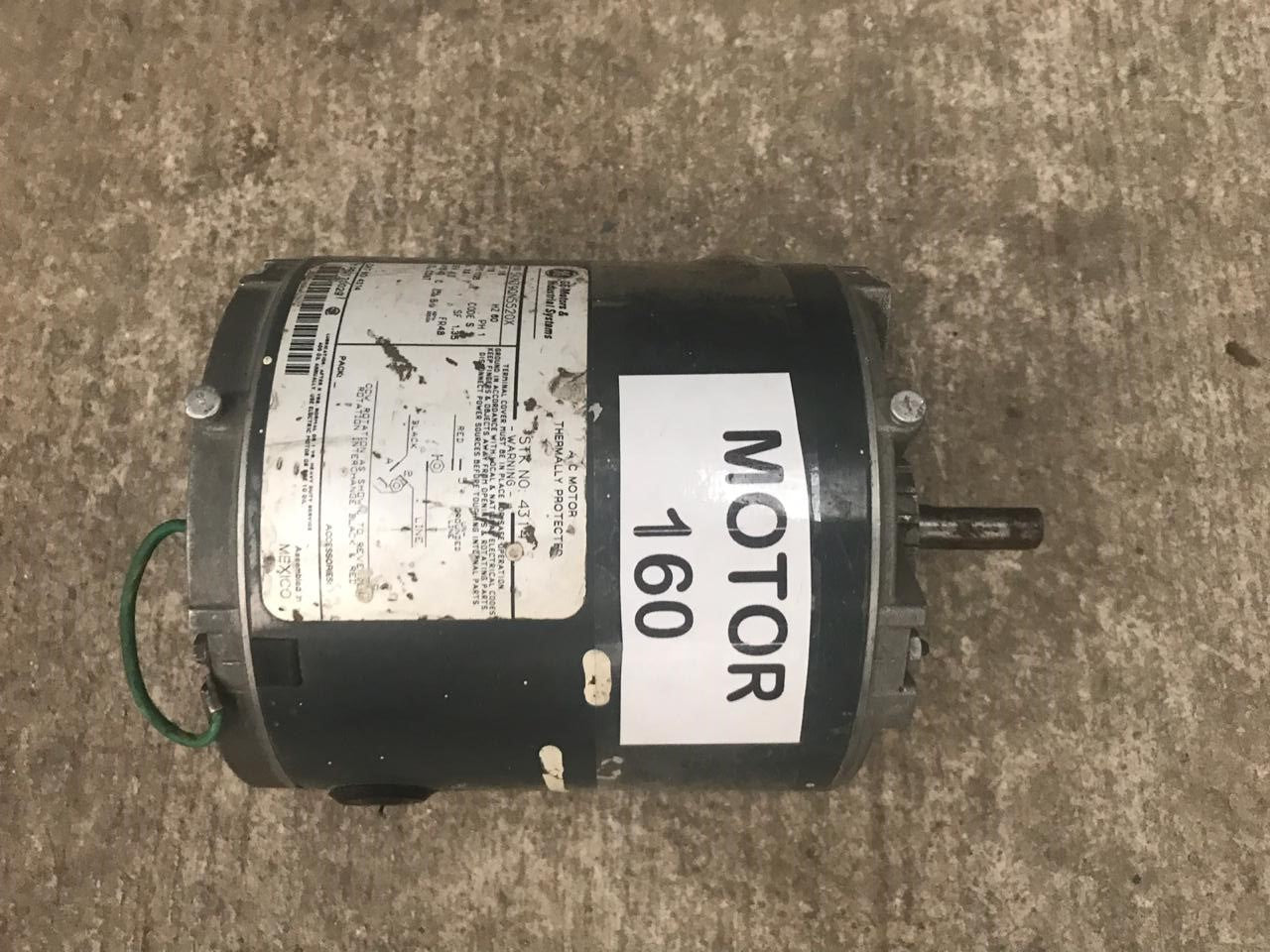 Motor de Corriente Alterna 1/8 HP General Electric 5KH39QN5520X