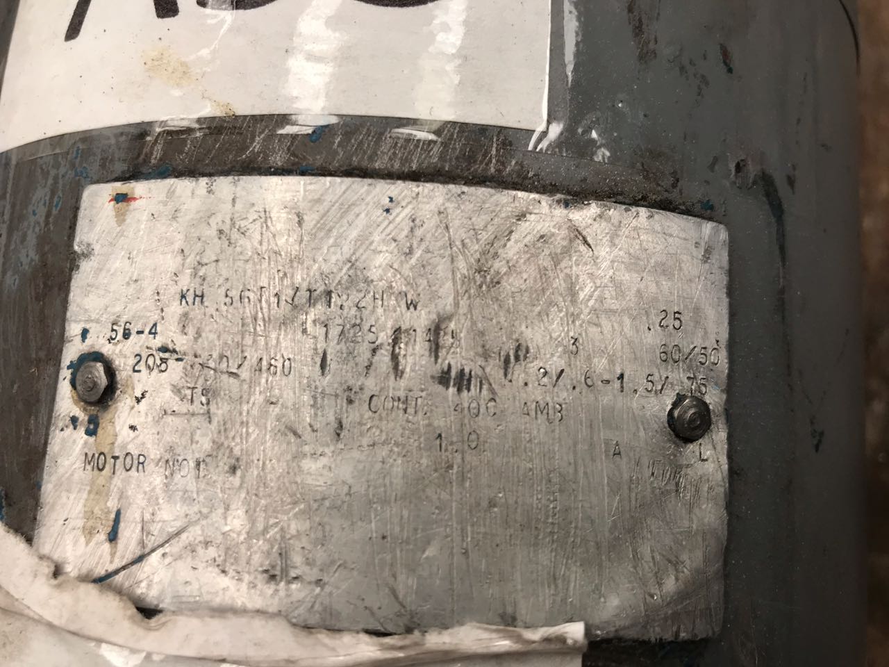 Motor de Corriente Alterna 0.25 HP General Electric KH561T1122HW