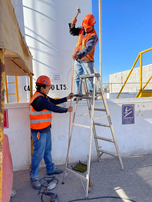 Instalación, mantenimiento y medición de sistemas pararrayos y puesta