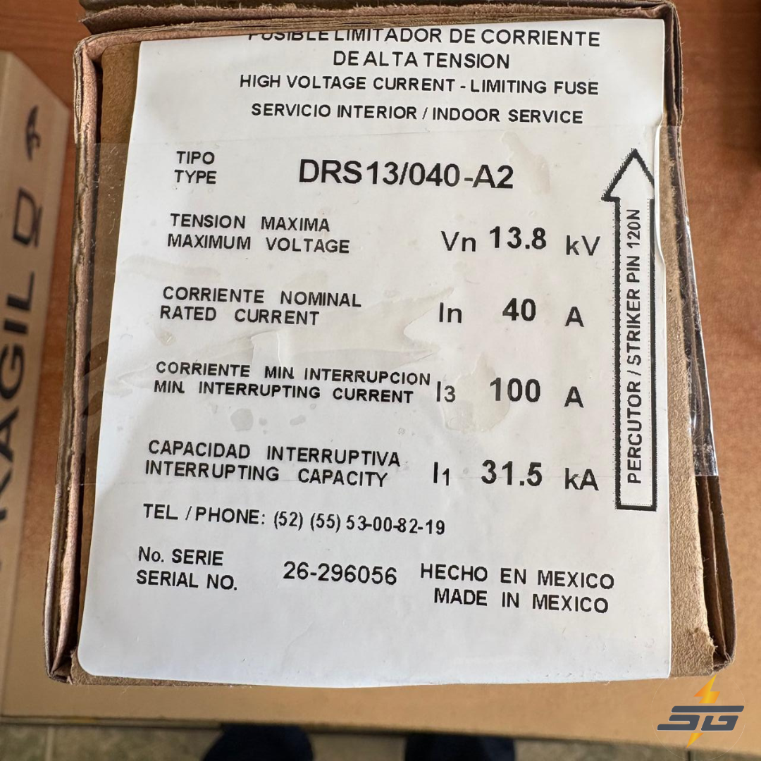 FUSIBLE DRIWISA DRS13/040-A2 3 PIEZAS