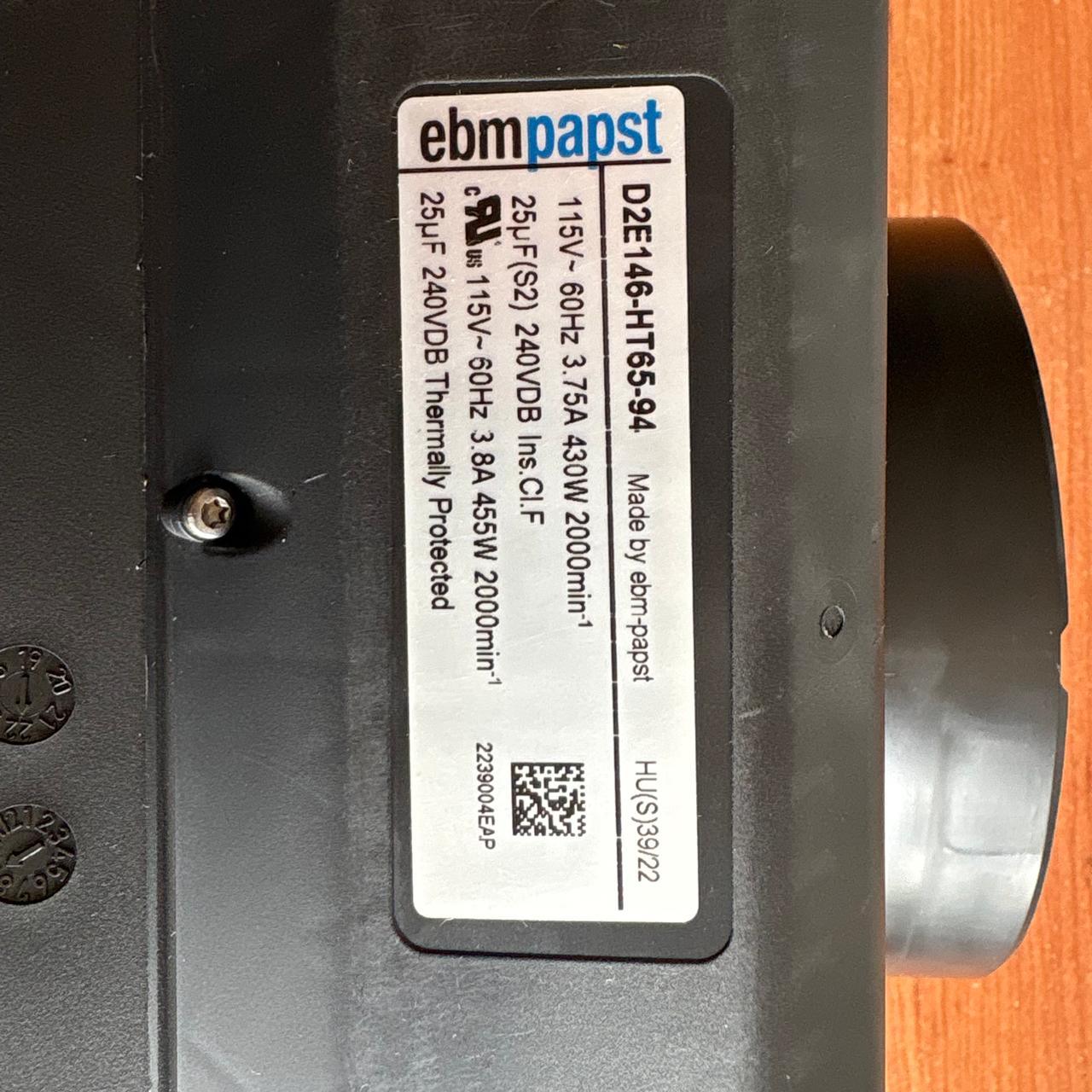 VENTILADOR EBMPAPST D2E146-HT65-94