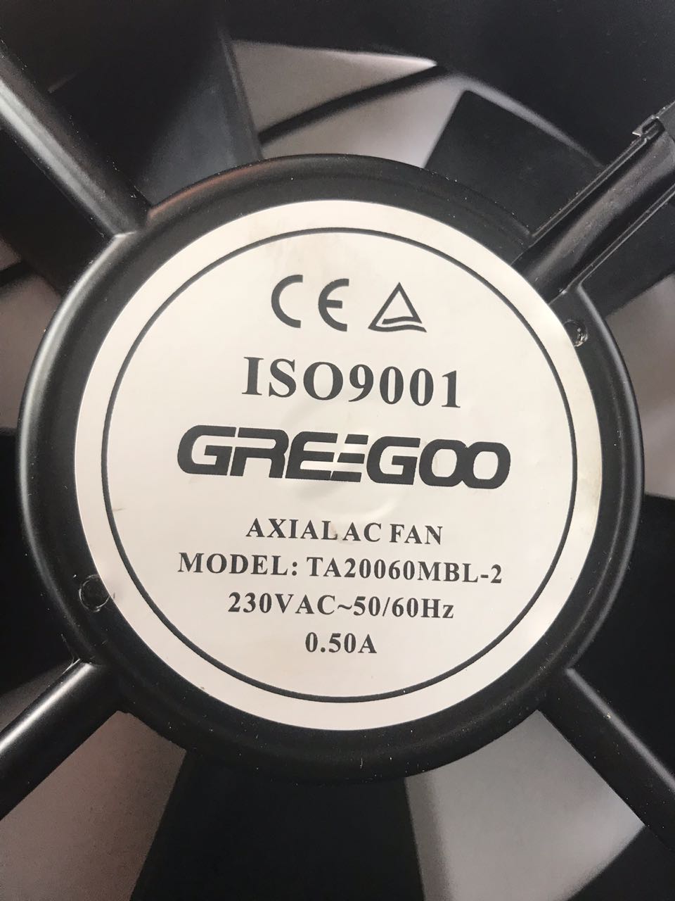 Ventilador Greegoo TA20060MBL-2