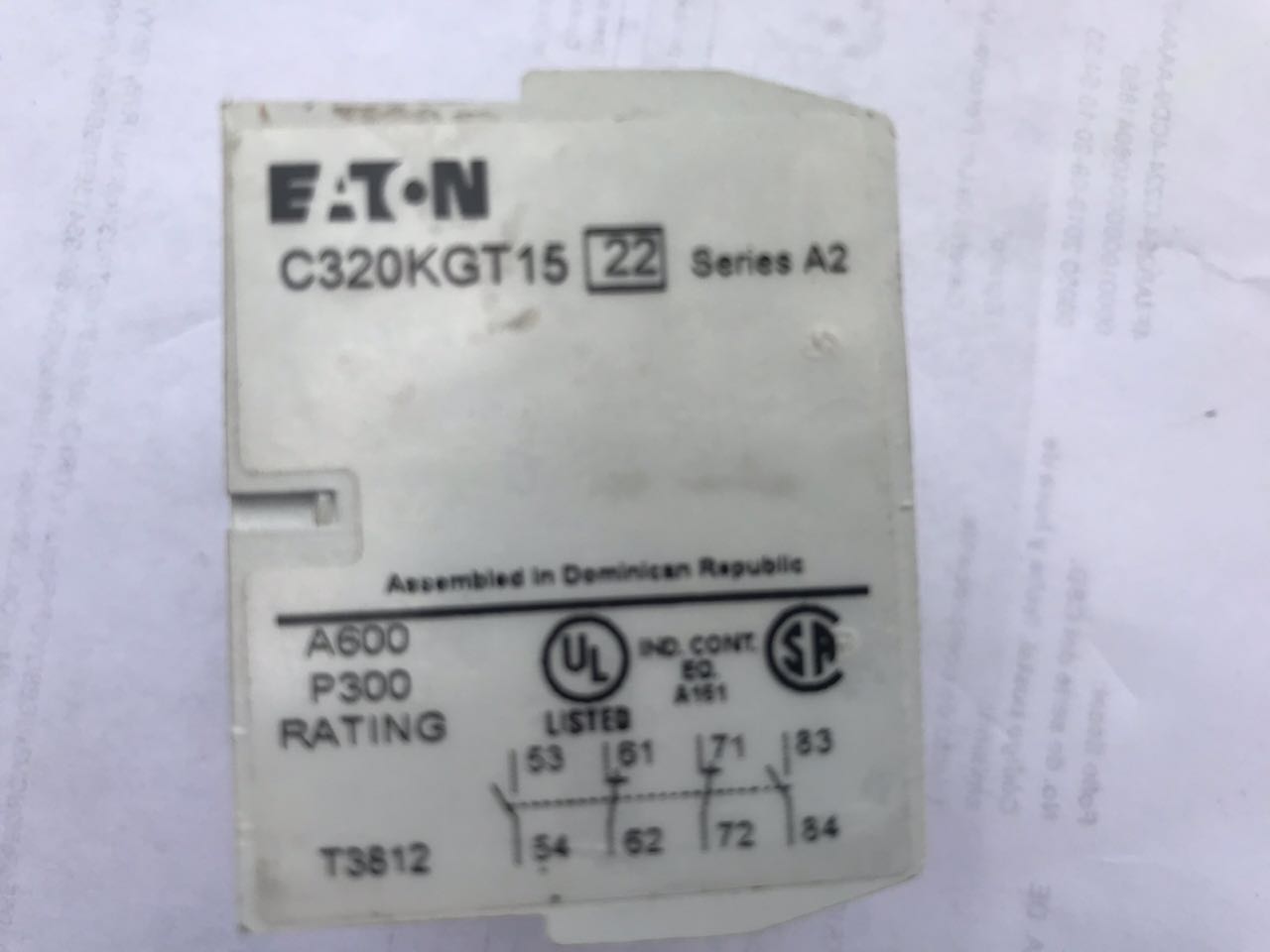 Contactos Auxiliares Eaton C320-KGT15
