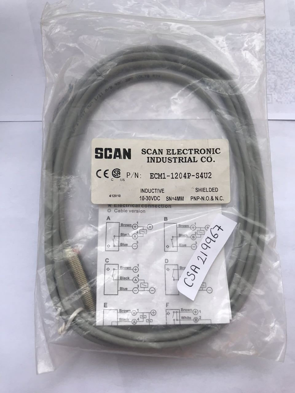Sensor de Proximidad Scan ECM1-1204P-S4U2
