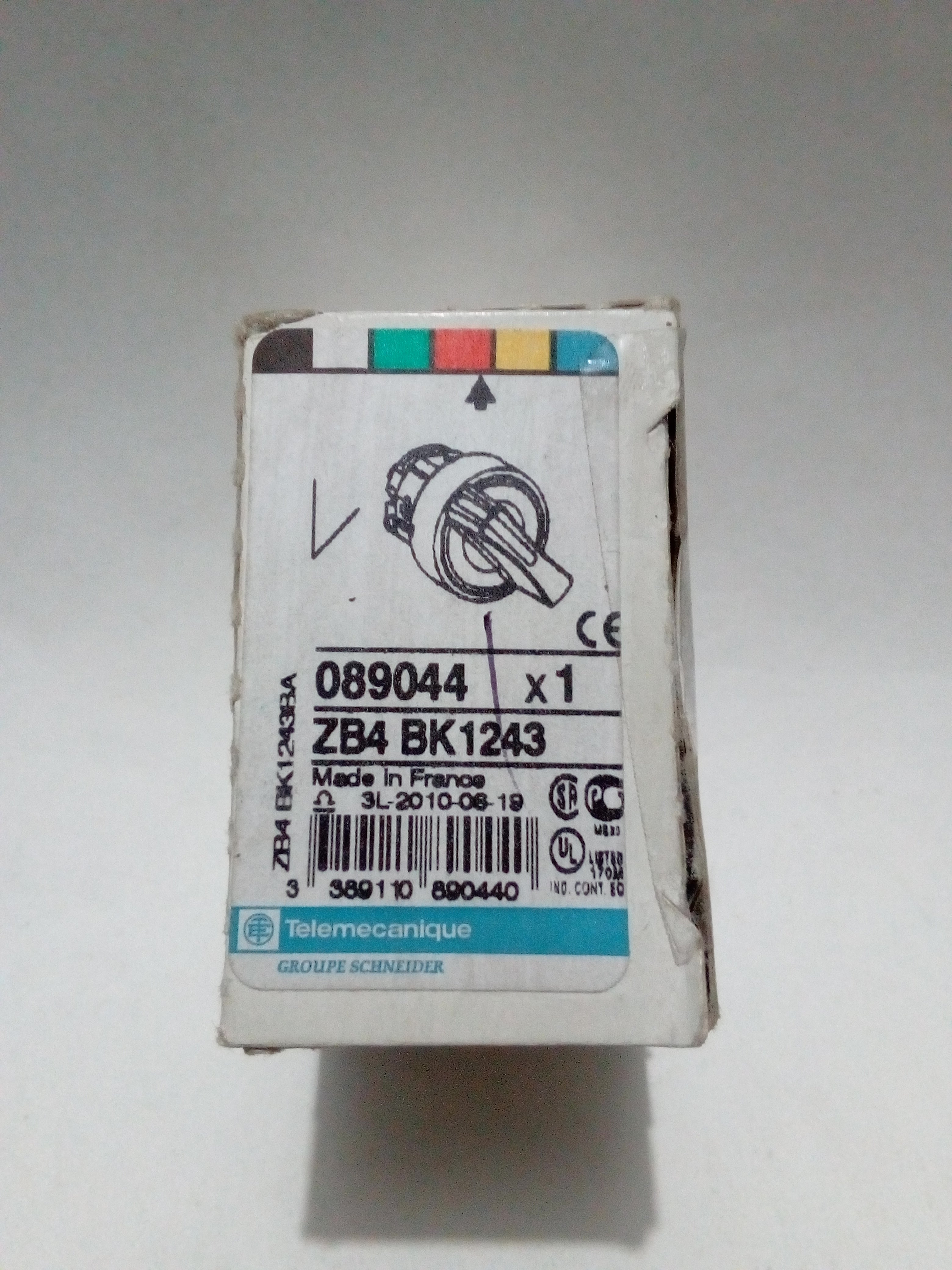 Botón Selector Telemecanique ZB4 BK 1243