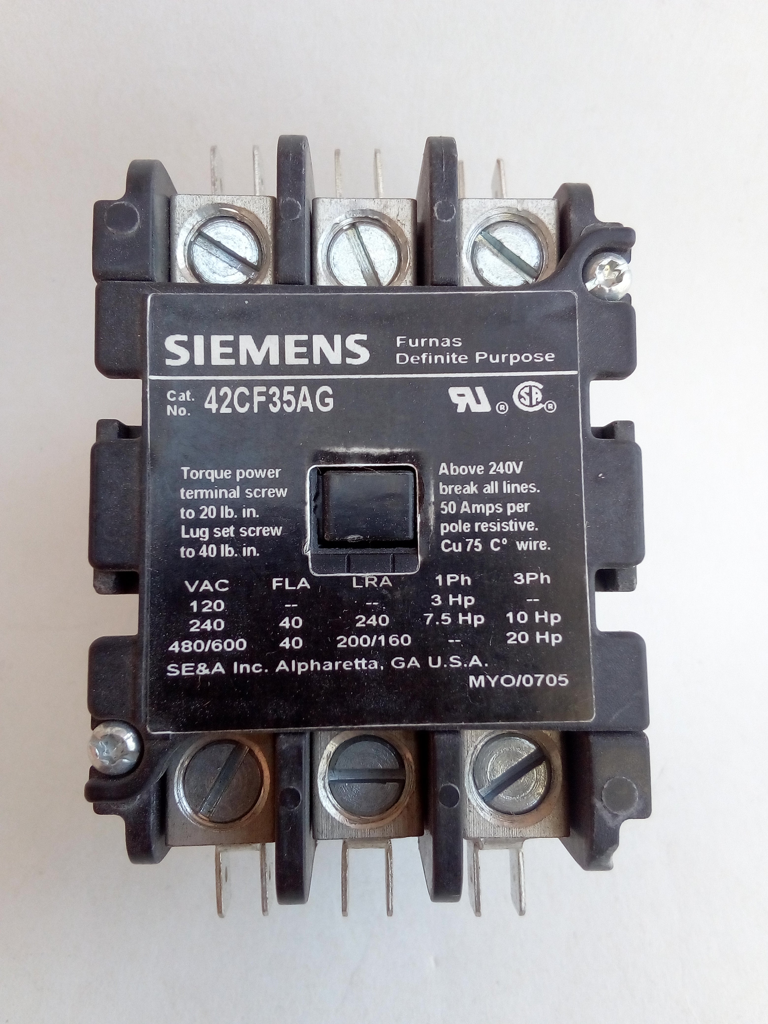 Contactor Siemens 42CF35AG