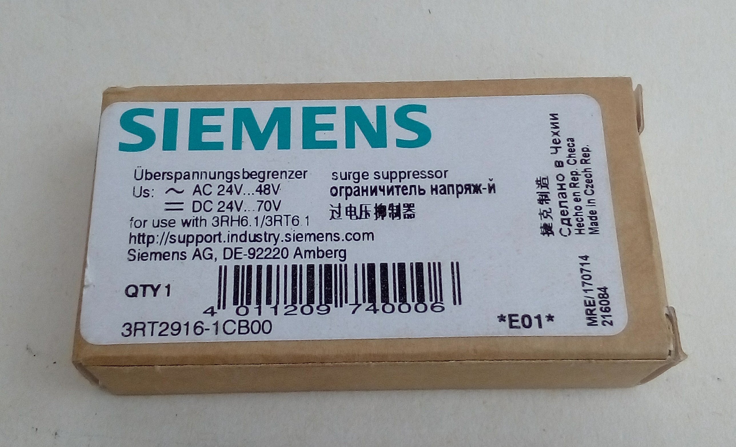 Supresor Siemens 3RT2916-1CB00
